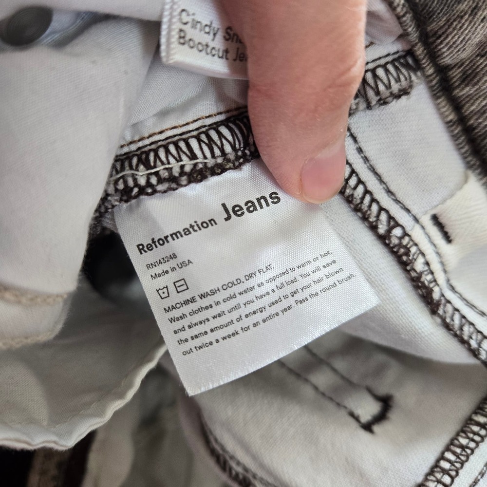 Reformation Cindy Bootleg Jean In Python Wash 25 - image 8